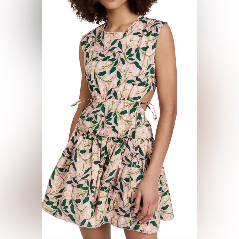 NWT AGUA BENDITA Sucre Dos Gardenias Rosa Mini Dress